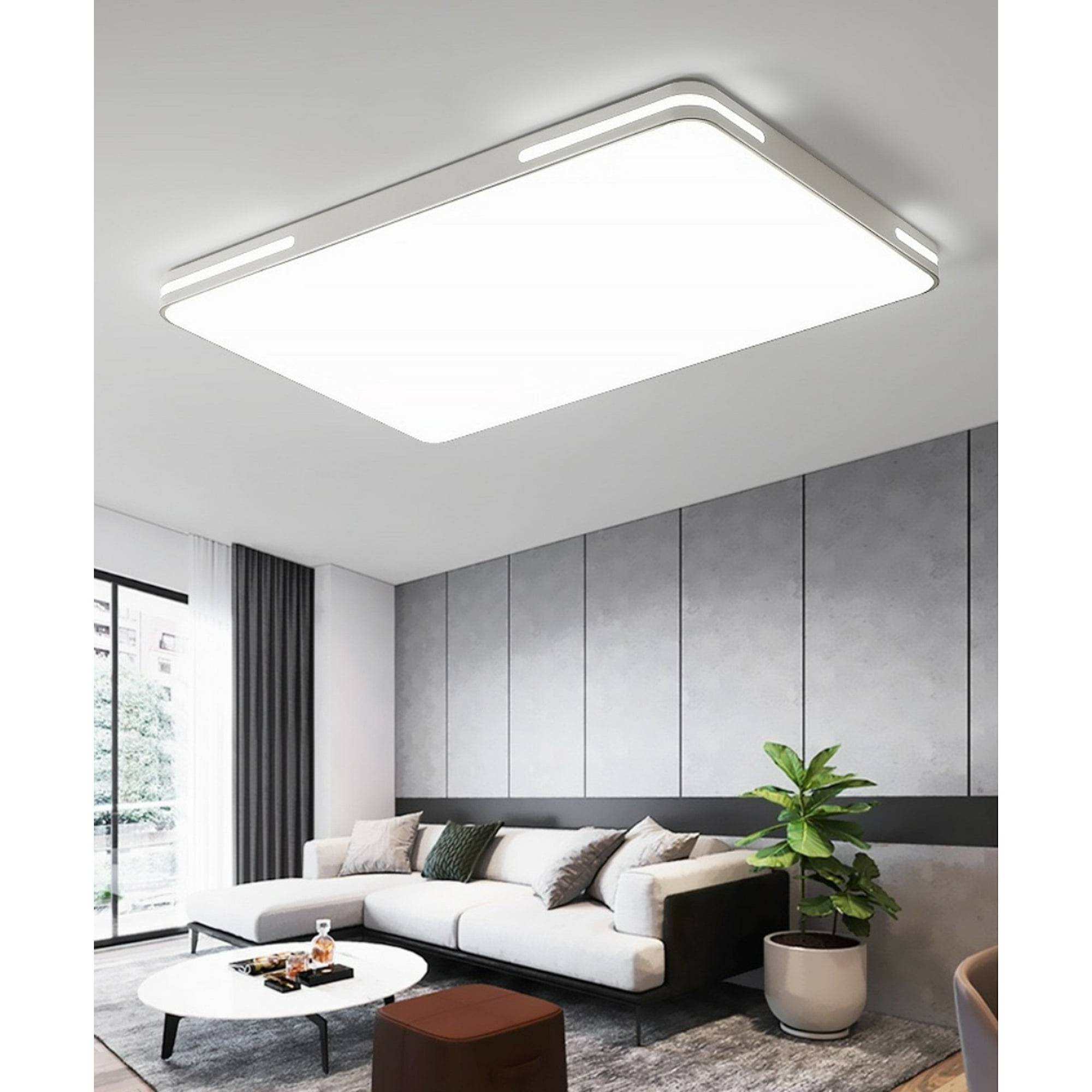 Lámpara De Techo Led 90x60cm 96w By Lubabycas