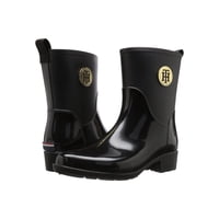Botín Impermeable Tommy Hilfiger Kippa Negro Sintético Para Mujer