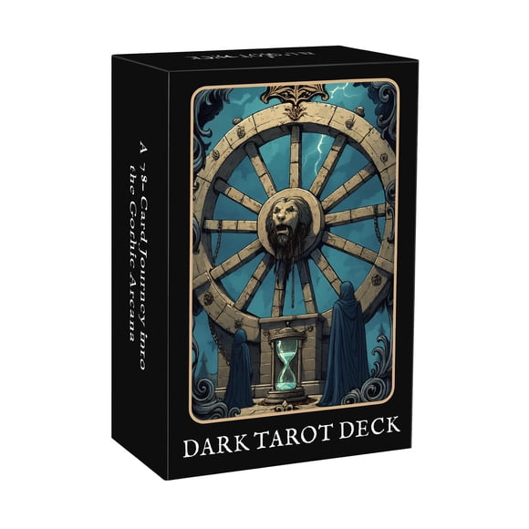 Baraja de tarot estilo gótico oscuro única para principiantes con caja