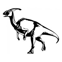 Rienda Libre Graphics - Decomural Parasaurolophus Dinosaur Ws-17547
