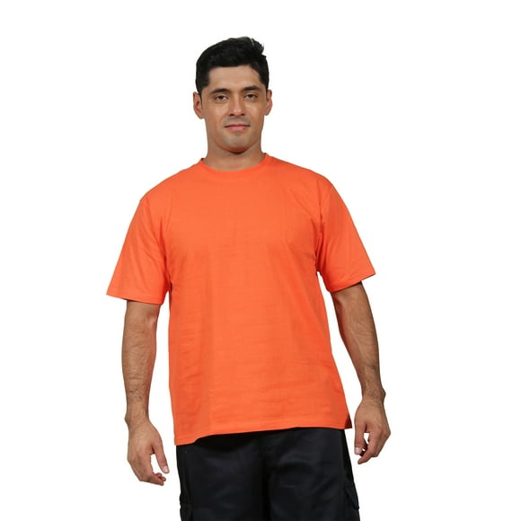 Polera Polo Unisex Manga Corta, 100% Algodón Naranjo