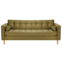 Bodevir - Sofa Retro 3Cg Felpa 05 Verde Musgo