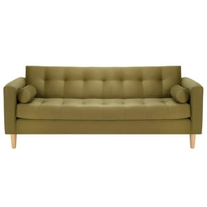 Bodevir - Sofa Retro 3Cg Felpa 05 Verde Musgo