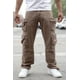 thumbnail image 1 of Saronite Pantalones Cargo Holgados de Algodón con Dos Bolsillos Laterales, Dobladillo Ajustable con Botón a Presión y Solapas con Cremallera, Color Topo (para Hombre), 1 of 5