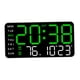 thumbnail image 2 of Reloj Despertador Digital Control De Sonido Atenuador De Fecha Para Dormitorio Junto A Sala De Estar Luz Verde, 2 of 5