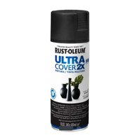 Rust-Oleum - Pintura En Spray Ultra Cover 2X Multiuso Negro Cañón Satinado 340 G
