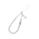 thumbnail image 4 of Cadena elegante con cuentas para teléfono para mujer: cordón decorativo para teléfono móvil Blanco, 4 of 5