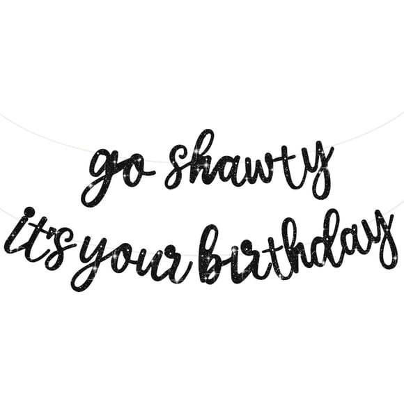 Guirnalda de cumpleaños BEISHIDA Go Shawty prearmada