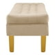 thumbnail image 3 of Banqueta Wood 2c Felpa 01 Beige, 3 of 4