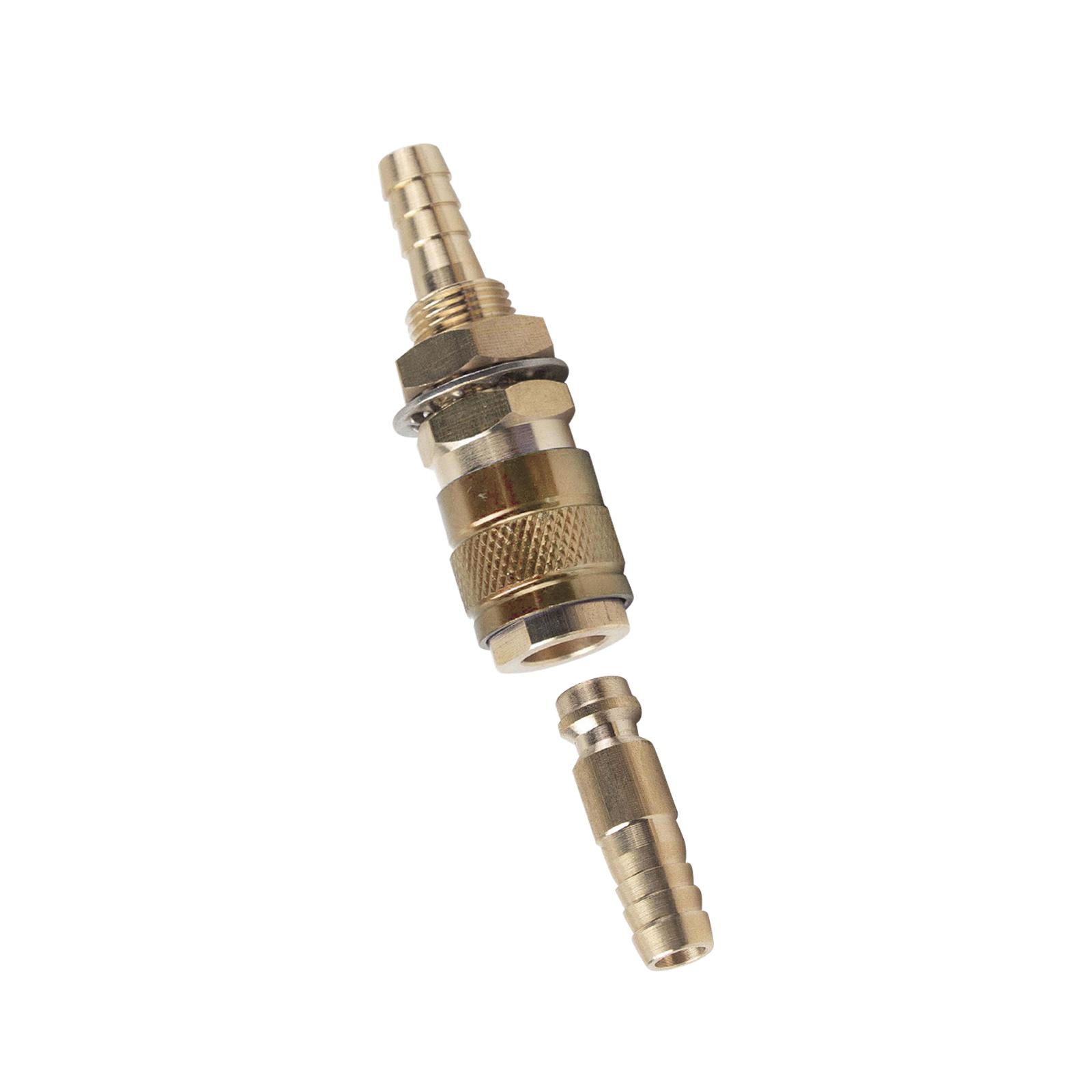 Magideal - Conector Rápido De Latón Refrigerado Por Agua Para Accesorios Mig, Resistencia Al Desgaste, Reemplazo Profesional, Portátil, Piezas De Repuesto Durade Amarillo 8Mm