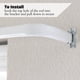thumbnail image 2 of Barra de cortina Blu-Pier Tech, resistente, de 70 a 120 cm, color blanco, 2 of 8