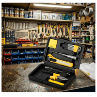 Genérico - Set Kit De Herramientas Manuales | Maletín 11 Piezas Esenciales | Incluye Alicate, Destornilladores, Cartonero Y Llaves Allen | Ideal Hogar Y Emergencias