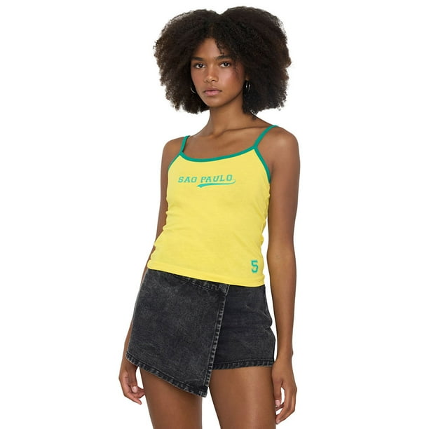Peto Mujer Pabilo Bicolor Amarillo Corona