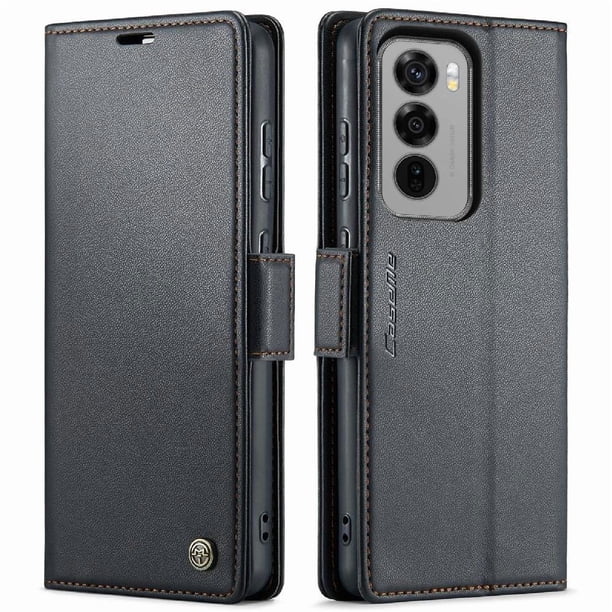 CaseMe tipo cartera OPPO Reno 12 5G con cierre magnético, RFID, tarjetero, soporte, carga inalámbrica
