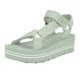 thumbnail image 1 of Sandalia con cuña Guess AVIN para mujer verde claro/blanco talla 8, 1 of 3