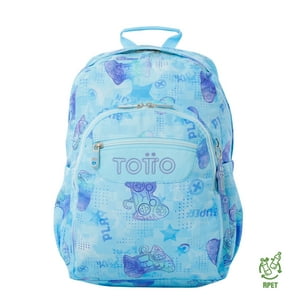 Mochila Escolar Para Niña Notebook 14"" Acuarela Azul Totto