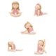 thumbnail image 3 of 5x Bunny Girl Yoga Pose Figuras Regalos De Meditación Para Amantes De Los Estantes, 3 of 4