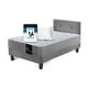 thumbnail image 2 of Combo Cama Best 1 Plaza Colchon Resortes 190 Cm + Sabana Cannon + Almohada + Respaldo Tela Gris, 2 of 8