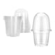 thumbnail image 4 of Maceta transparente para vivero con tapas para humedad, tazas para plantar, bandejas de inicio reutilizables ventiladas para jardinería, duraderas, 10 en la cima, 4 of 5