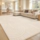 thumbnail image 1 of Alfombra Sour Lemon 274 cm x 366 cm Blanca – Diseño Moderno, 1 of 6