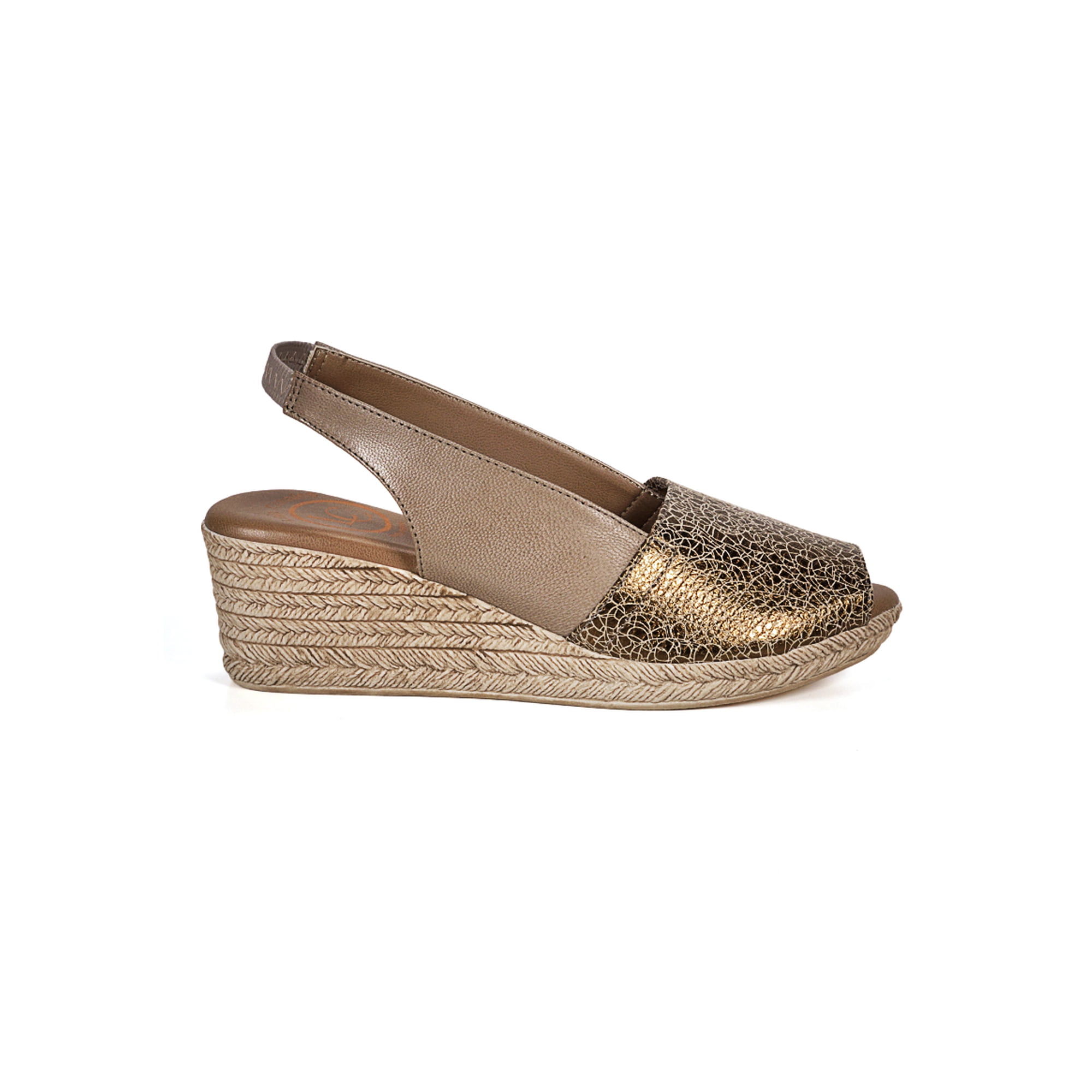 Lola Canales - Sandalia Cuero Susanne Beige Cobre