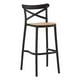 thumbnail image 2 of Pack 4 Taburetes Crossback Danubio Piso de Bar o Terraza 66cm Negro, 2 of 6