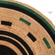 thumbnail image 3 of Alfombra de Yute Redonda Borde Negro Verde 118 cm Atmosphera, 3 of 6
