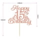 thumbnail image 2 of Adorno para tartas Unoggsor con purpurina en oro rosa, feliz 15 cumpleaños, 2 of 7