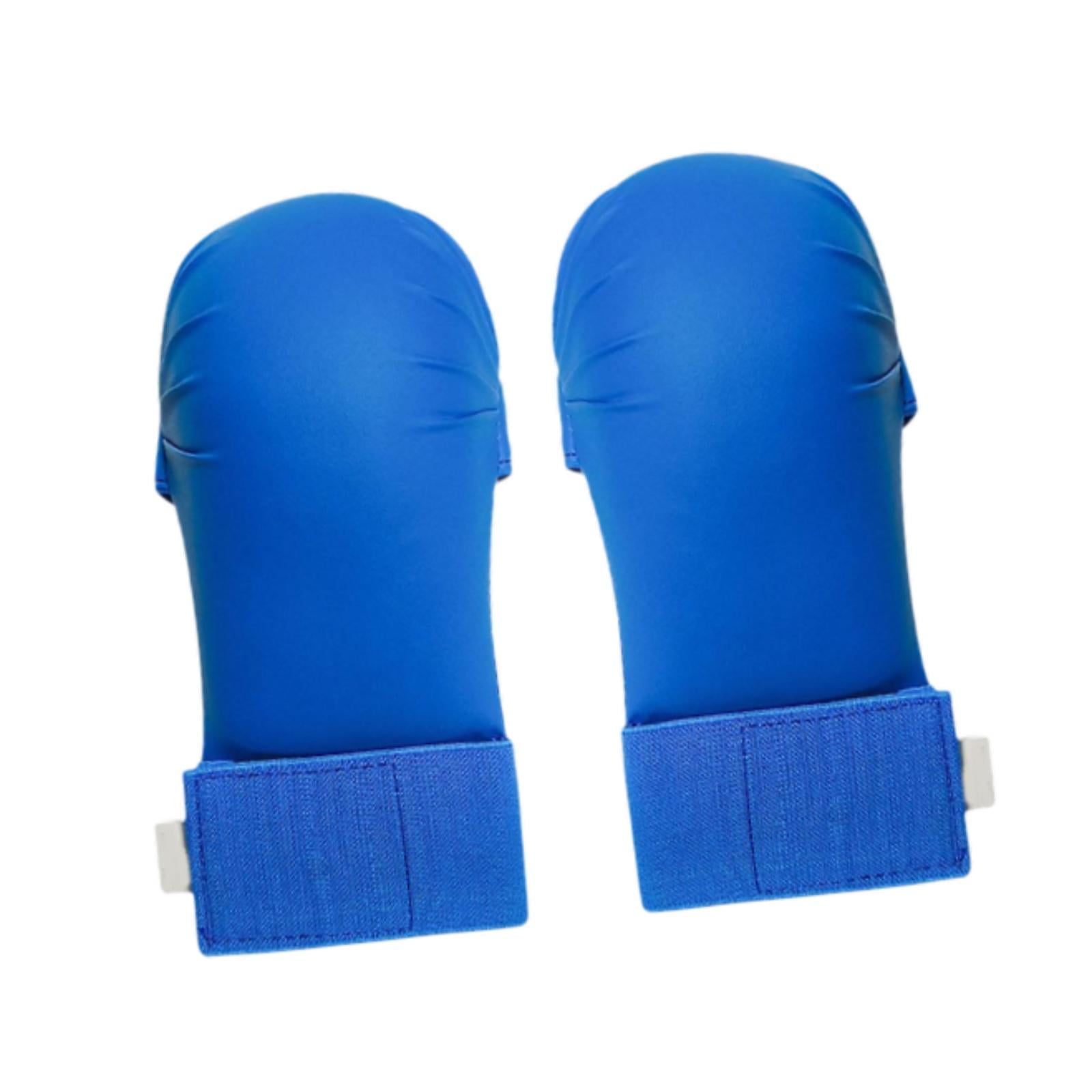 Ioensy - 2 Piezas De Guantes De Entrenamiento De Karate, Guantes De Boxeo Para Entrenamiento Profesional De Kickboxing, Talla S Azul