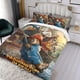 thumbnail image 3 of Paddington Bear Conjunto de sábanas temático, trío de piezas, cómodo y amigable con la piel, diseño único, regalo de decoración para el hogar para familiares, amigos y fans,140cm *210cm, 3 of 6