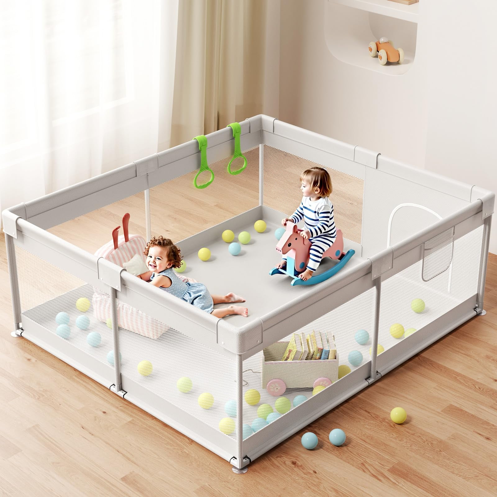 Parque Infantil Playard Zeebaba De 175 X 150 Cm Con Puerta