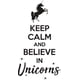 thumbnail image 1 of Decomural Keep Calm Believe In Unicorns WS-41402, 1 of 2