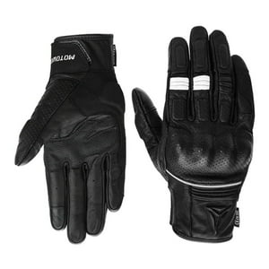 Guantes Para Motociclismo De Cuero Perforado Motowolf Mdl0329