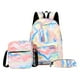 thumbnail image 1 of 3pcs/Set Laptop Backpack Adjustable Strap Fashion Women Nylon Travel Backpack Cute Gradient Work Rucksack for Work School Travel, 1 of 3