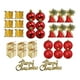 thumbnail image 3 of 32 Adornos Colgantes Para árbol De Navidad, Decoración Navideña Para Aniversario, Patio, Vacaciones, Dorado Y Rojo, 3 of 3