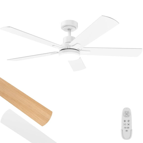 Ventilador de techo Regair 132 cm con control remoto, motor DC, regulable en 3CCT