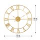 thumbnail image 4 of Reloj de pared LEIKE, grande y moderno, metal, 40 cm, dorado rústico, 4 of 8