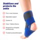 thumbnail image 3 of Tobillera Neo-G para niños - Juvenile Arthritis Relief Blue, 3 of 8