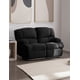 thumbnail image 2 of Bergere Perugia Reclinable 2 Cuerpos Tela Velvet Negro, 2 of 7