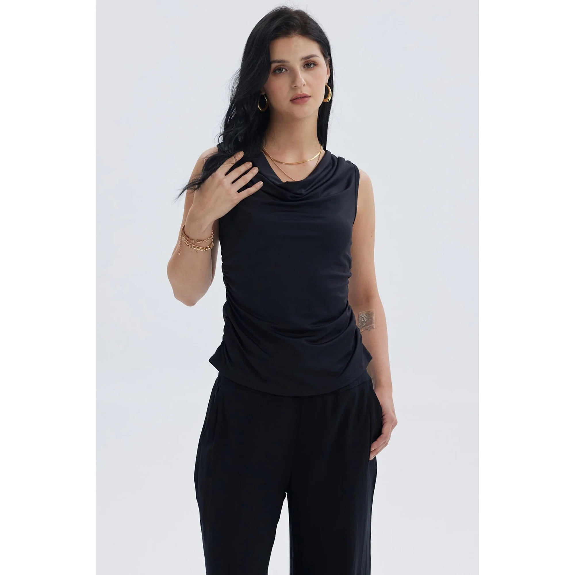 Fashionspark - Polera Mujer Cuello Espalda Negro