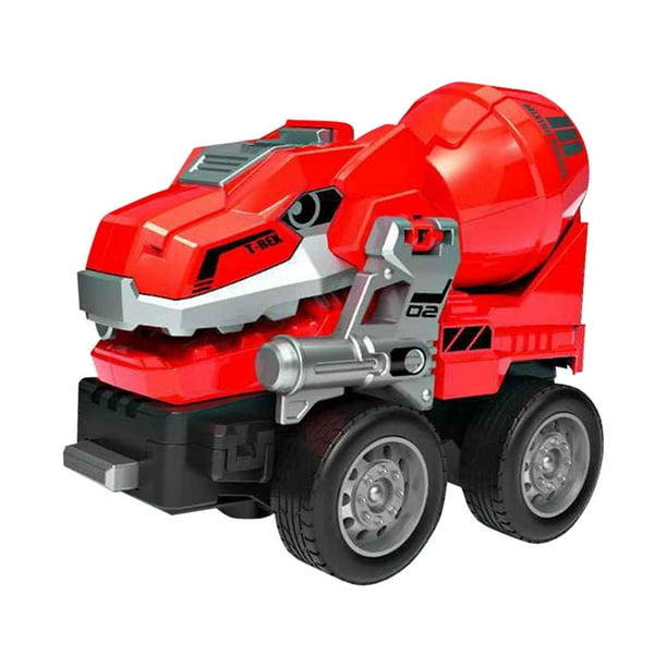Camión De Construcción De Juguete, Coche De Juguete Transformador Para Niños Y Niñas De 3, 4 Y 5 Años, Camión Mezclador Rojo