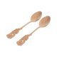 thumbnail image 1 of Paquete de 2 cucharas de café para sopa de acero inoxidable con mango largo de oro rosa, 1 of 5