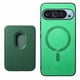 thumbnail image 4 of Funda de Cuero Magnética con Tarjetero para Google Pixel 9 Pro XL Cubierta Delgada Verde, 4 of 5
