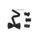 thumbnail image 3 of INSPIRE CHIC Corbatas de Lazo de Lunares para Hombres Pre-Anudadas para Bodas y Negocios Negro, 3 of 5