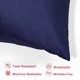 thumbnail image 3 of PiccoCasa 2 Pcs Funda de Almohada de Satén con Cremallera de Satén Sedoso, No Estándar Azul Marino, 3 of 7