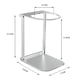 thumbnail image 3 of 1 paquete Soporte de taza de filtro lavado a mano, soporte, pequeño soporte de máquina de café de goteo manual para al aire libre (plateado), 3 of 3