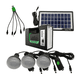 thumbnail image 2 of Kit Emergencia Camping Solar 3 Ampolletas Linterna+radio Mp3 Color Negro, 2 of 2