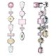thumbnail image 4 of Pendientes Swarovski Gema Drop asimétricos multicolores, 4 of 6