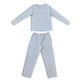 thumbnail image 3 of Pijama Mujer Manga Larga Cozy Gris Flores Rosa Talla M, 3 of 3