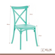 thumbnail image 5 of Comedor Rectangular Blanca 120x80cms + 6 Silla Crossback Danubio Menta, 5 of 8